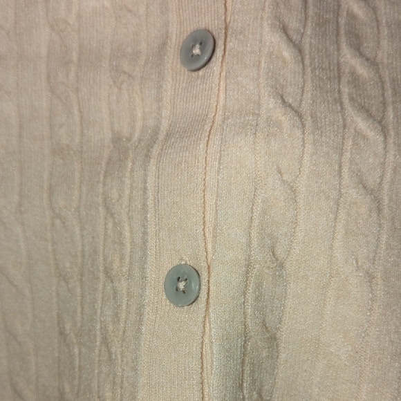 A New Day Ivory Cable Knit Cardigan - Picture 2 of 4